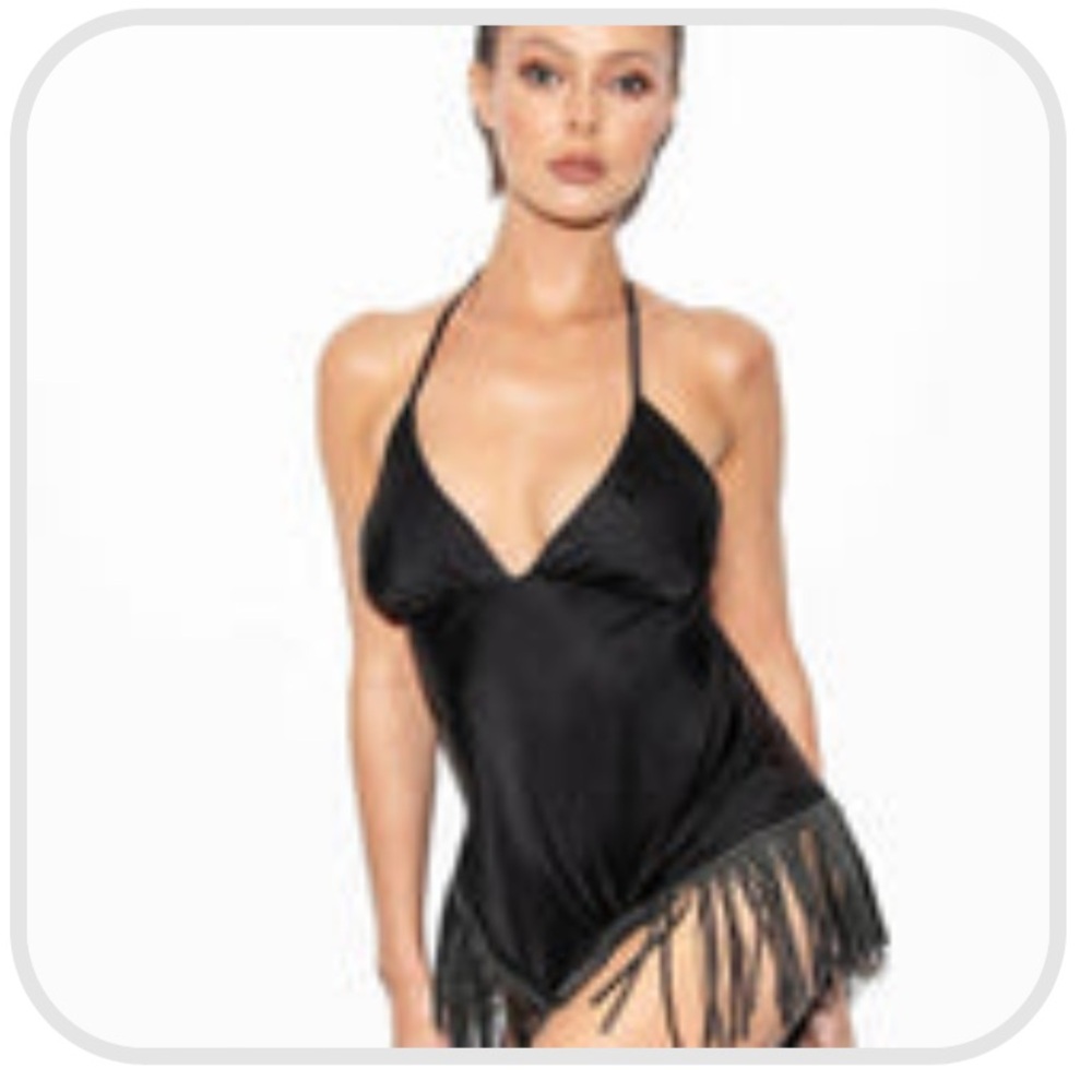 God Save Queens XS Black Crystal Dress